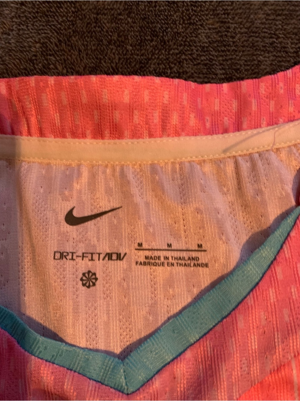 Nike mens Pink and Light Blue FC Barcelona Soccer Jersey - Picture 3 of 3